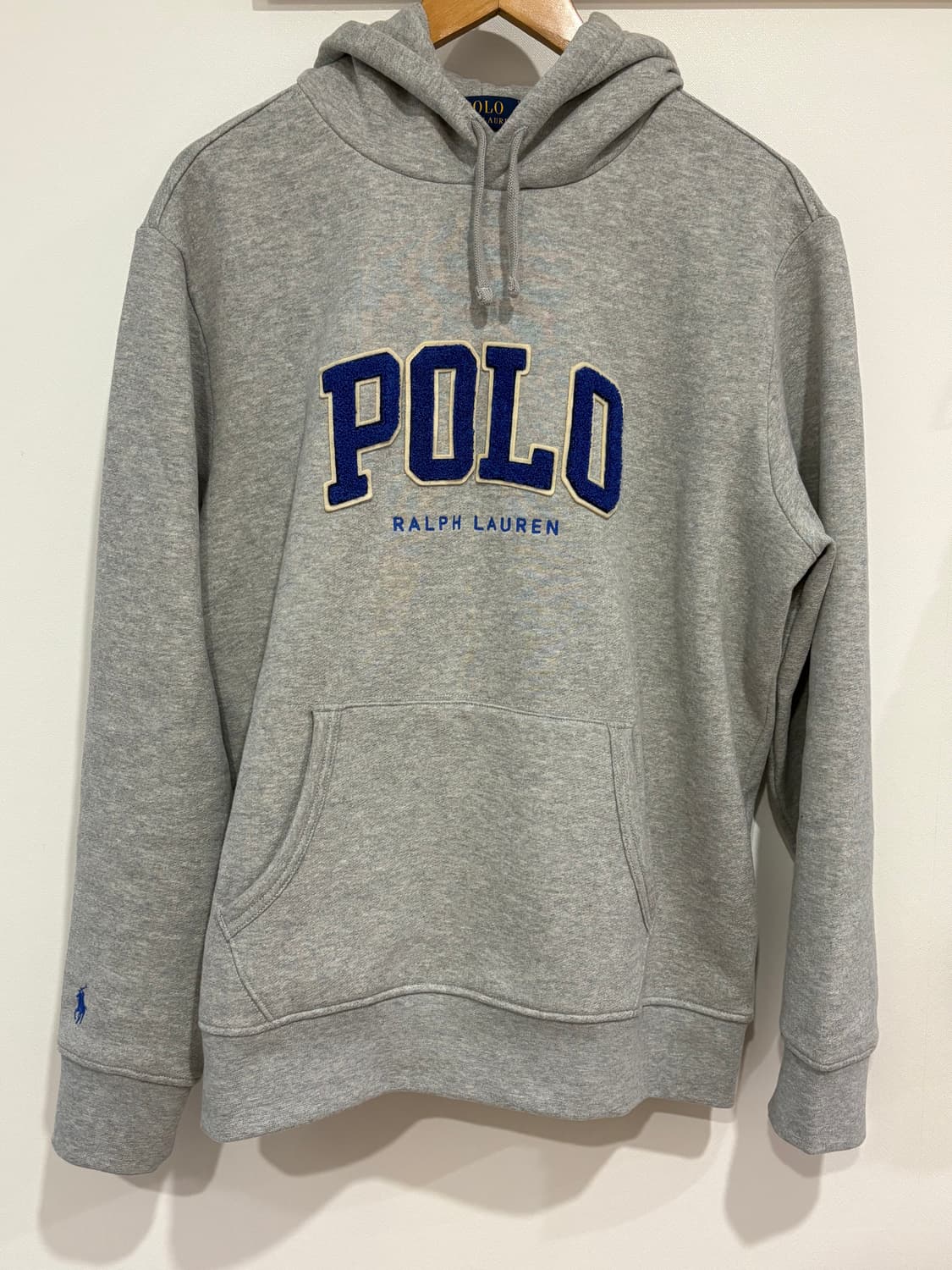 폴로 랄프로렌 아플리케 로고 후드티셔츠 그레이 L사이즈 상품이미지2