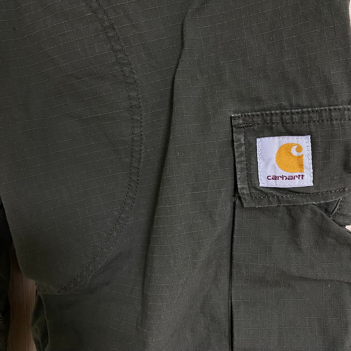 칼하트 Wip 레귤러 카고 팬츠 카키 33x32 상품이미지4