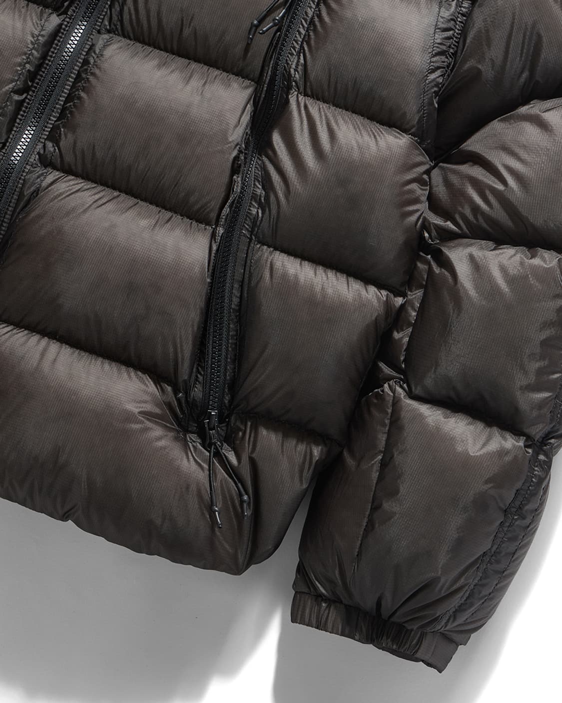 [S] 언어펙티드 LS HOODED DOWN BLACK 후디드 다운패딩 상품이미지9