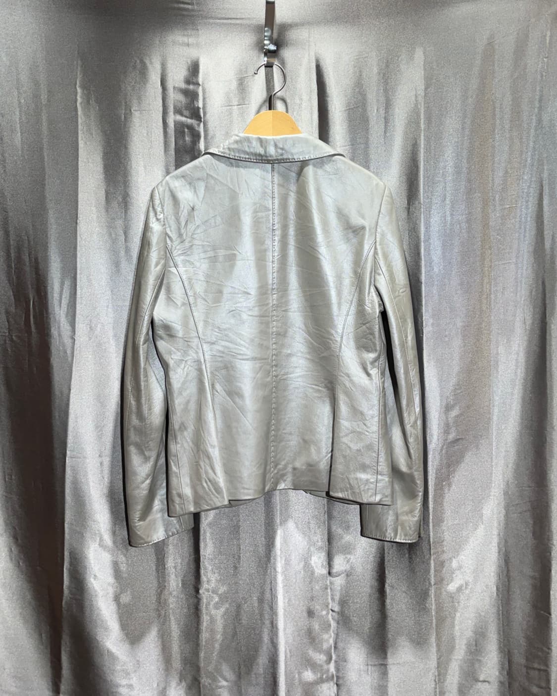 S BALMAIN 발망 글로시 레더 블레이저 상품이미지3