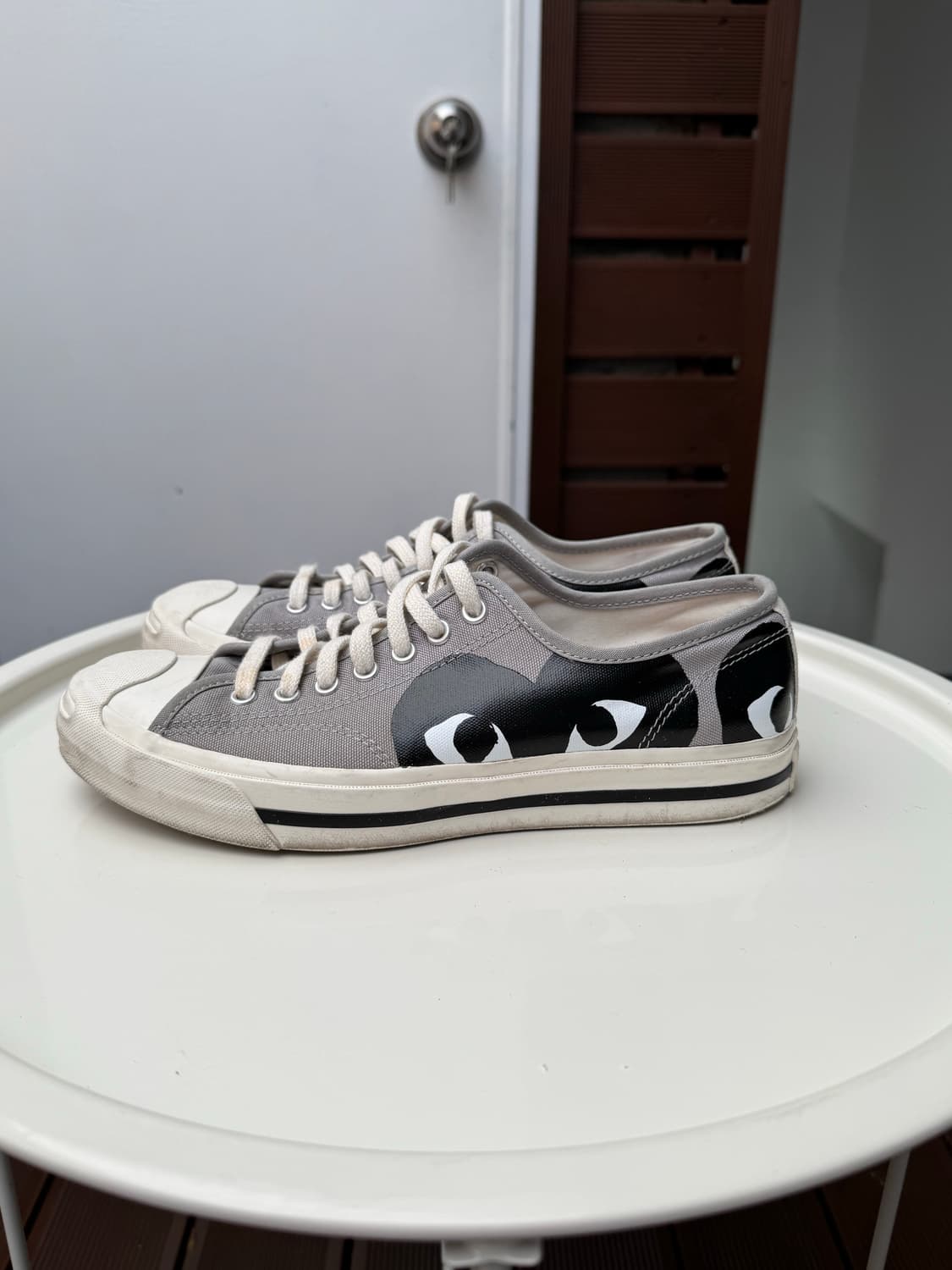 컨버스 x 플레이 꼼데가르송 잭퍼셀 드리즐 블랙 상품이미지5