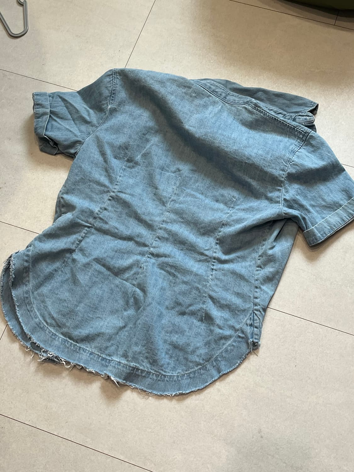 더오픈프로덕트 데님 반팔 셔츠  상품이미지3