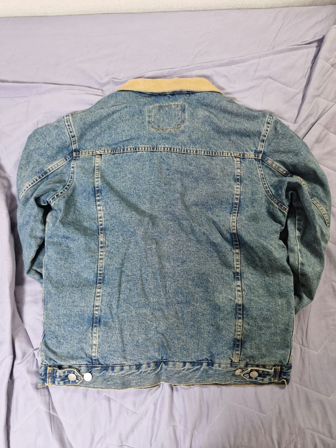 Zara 데님 트러커 셰르파 자켓 L 상품이미지3