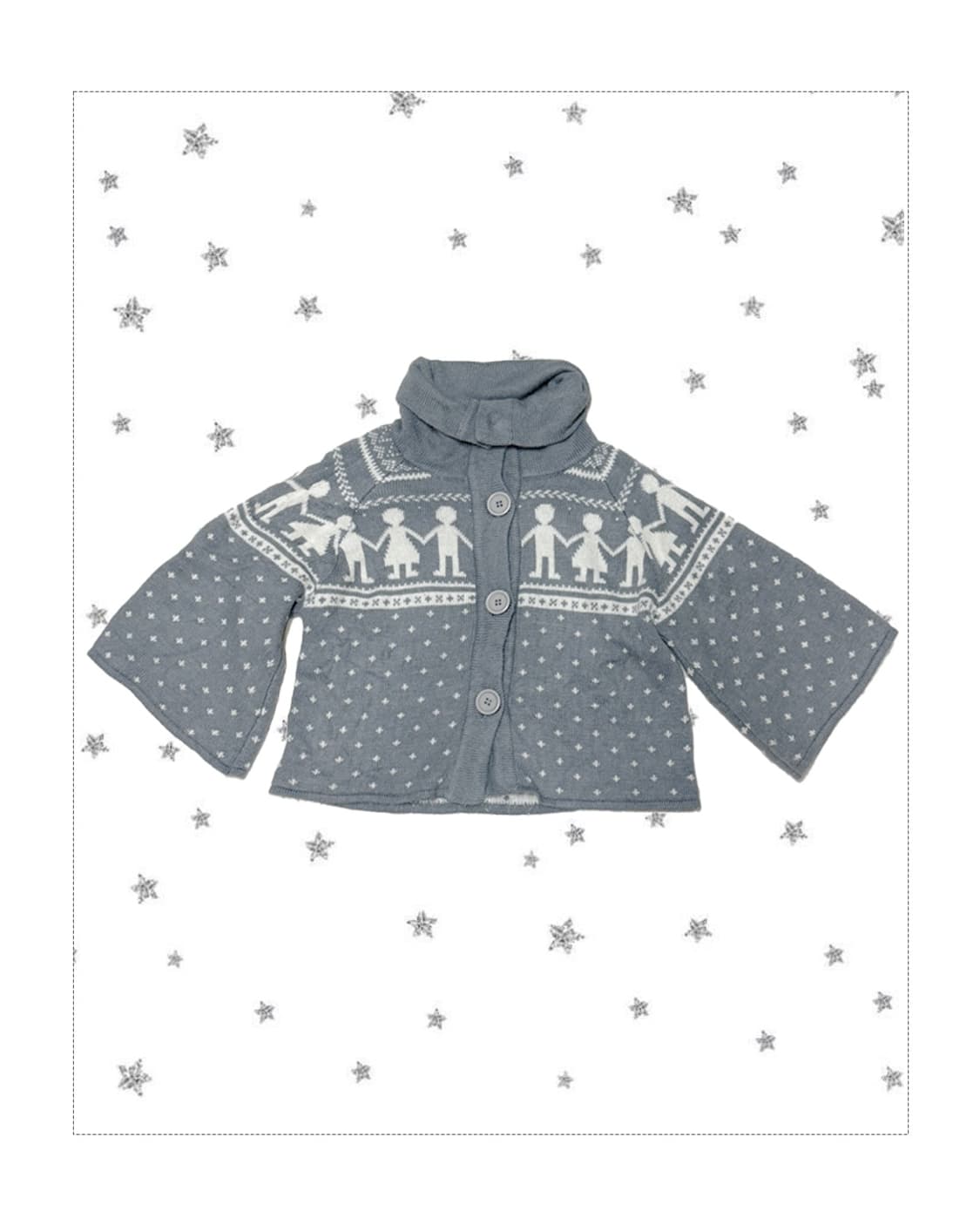 눈꽃송이 버튼 목폴라 케이프 상품이미지1