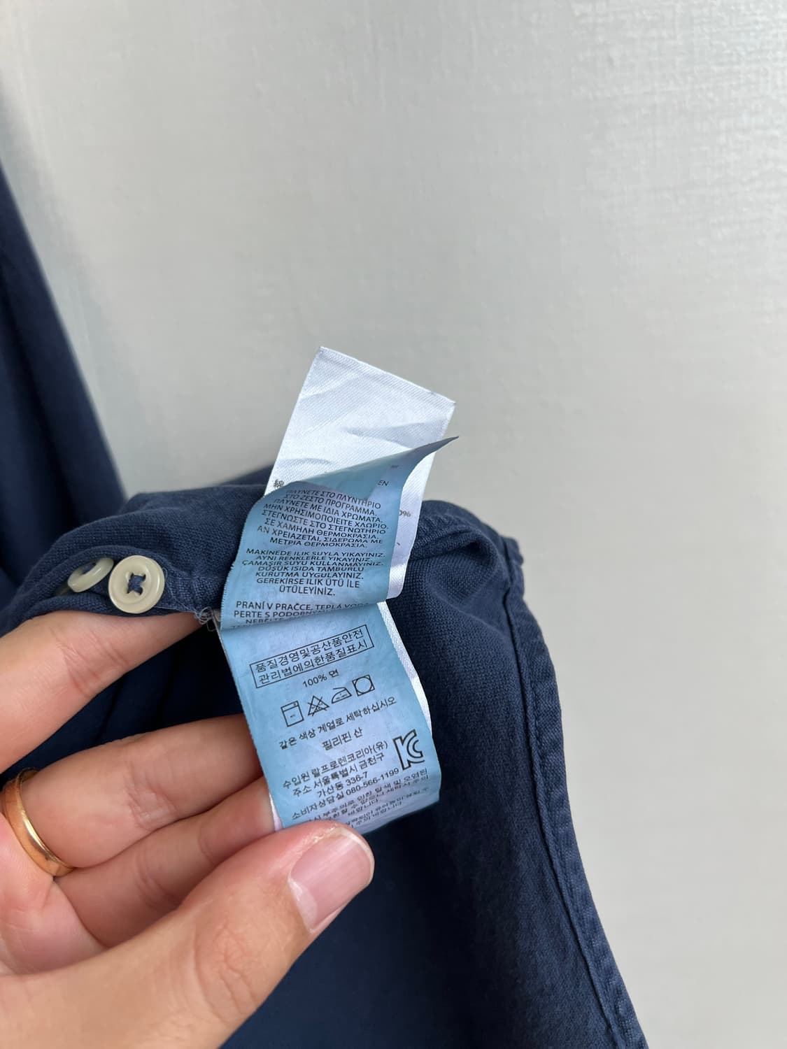 폴로 랄프로렌 네이비 셔츠 s  상품이미지5