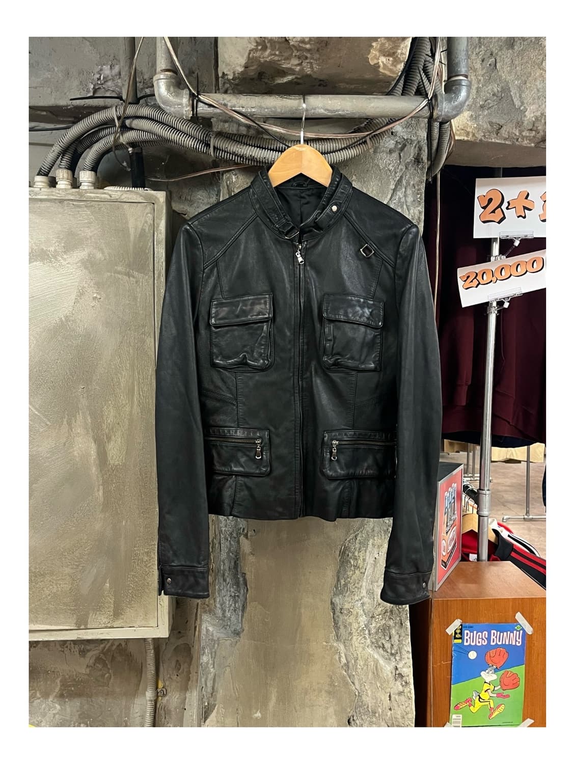 양가죽 레더 자켓 블랙 #csz3550 상품이미지1