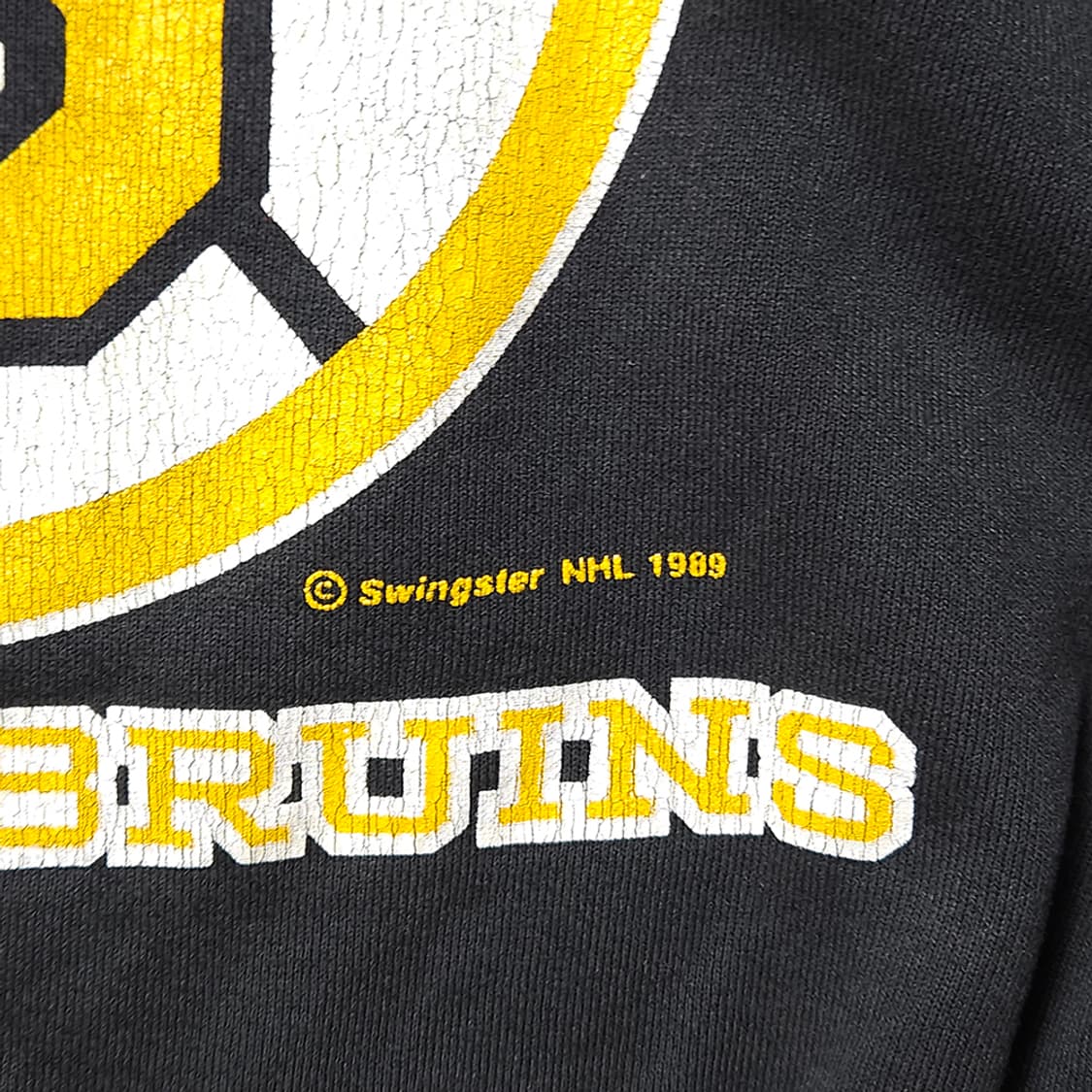 80s USA 빈티지 프룻오브더룸 NHL 보스턴 브루인스 래글런 스웻셔츠 상품이미지3