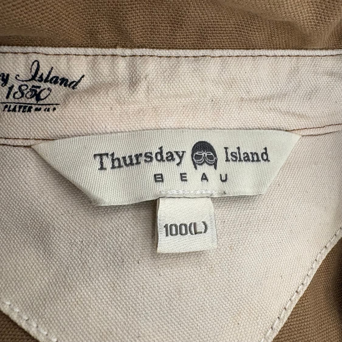 Thursday Island 브라운 남방 L 상품이미지7