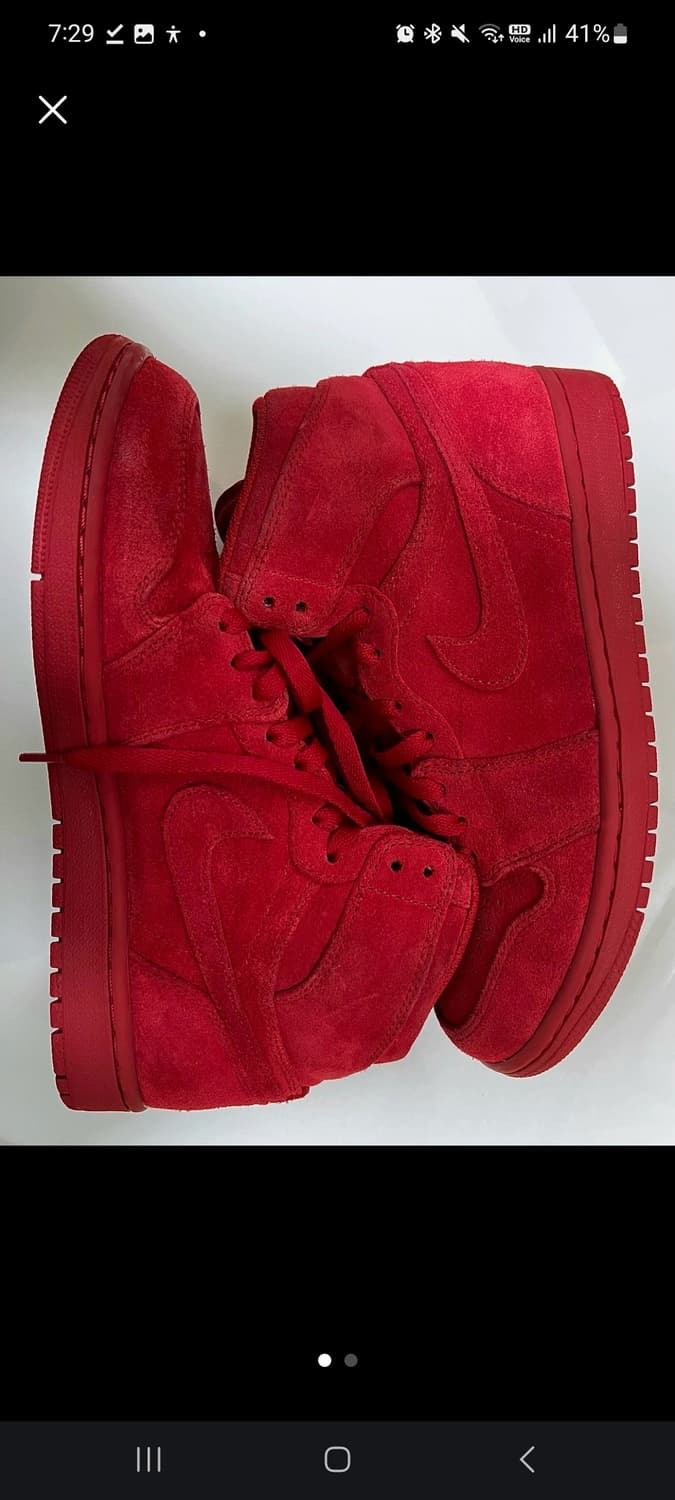 조던1 레트로 하이 레드 스웨이드 상품이미지1