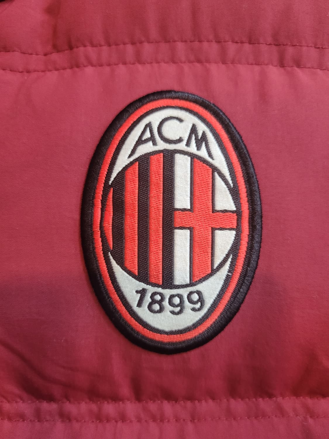 아디다스 AC밀란 패딩 점퍼 버건디 95사이즈  상품이미지2