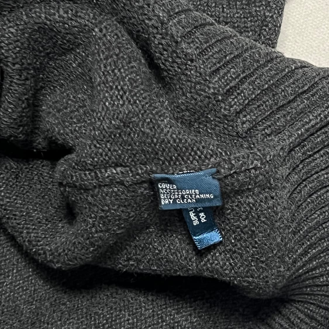M 폴로랄프로렌 챠콜 코튼 반집업 니트 상품이미지5