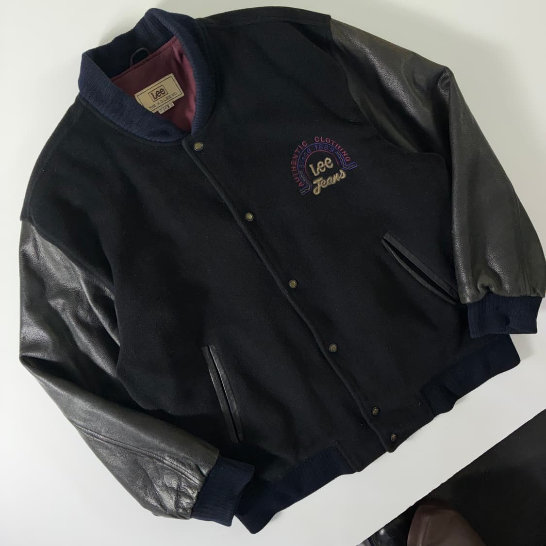 Lee 리 90‘s 카우스킨 바시티 자켓 상품이미지3