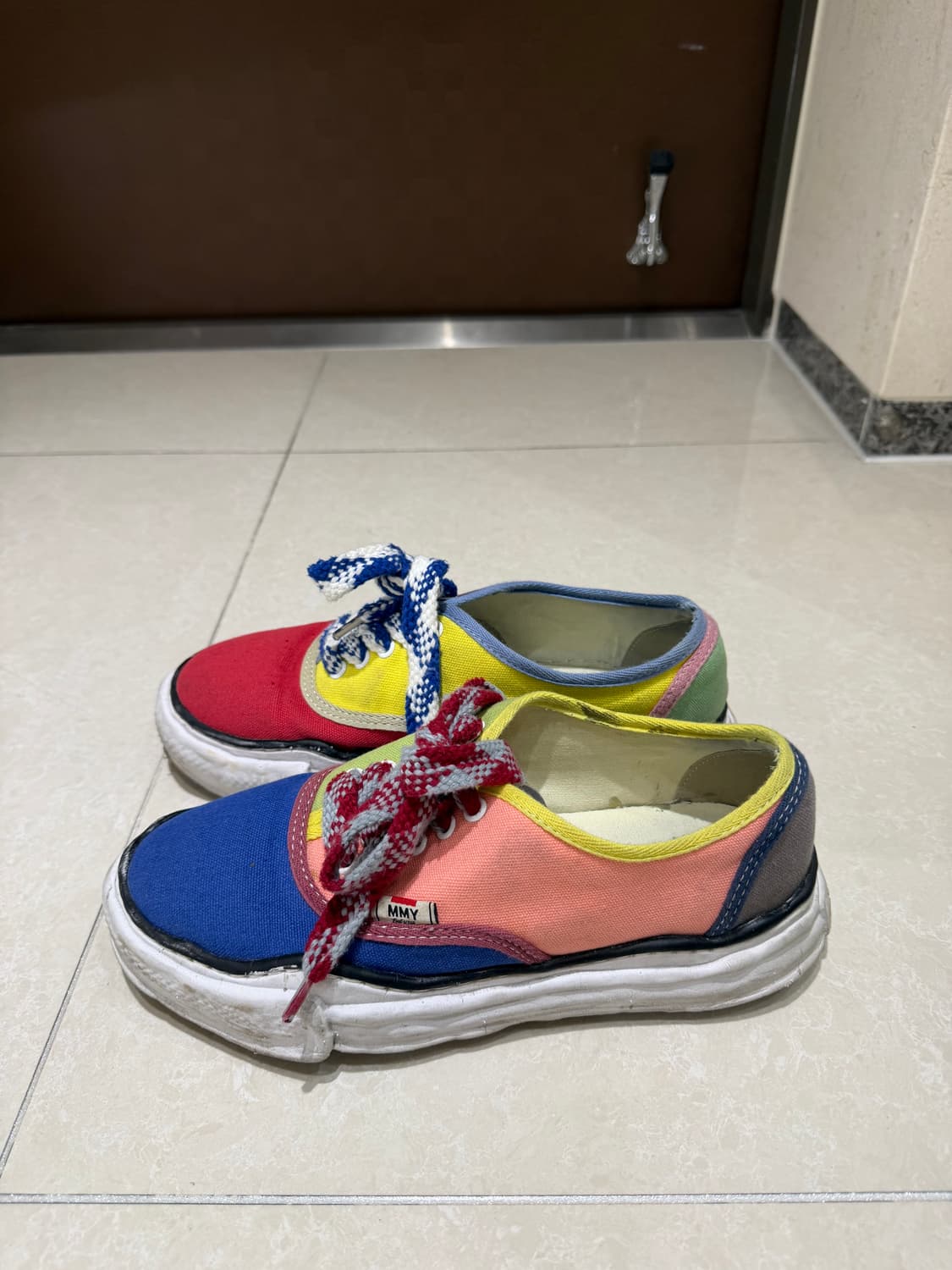 [EU 41] MMY 메종 미하라 야스히로 베이커 캔버스 로우 멀티컬러 상품이미지4