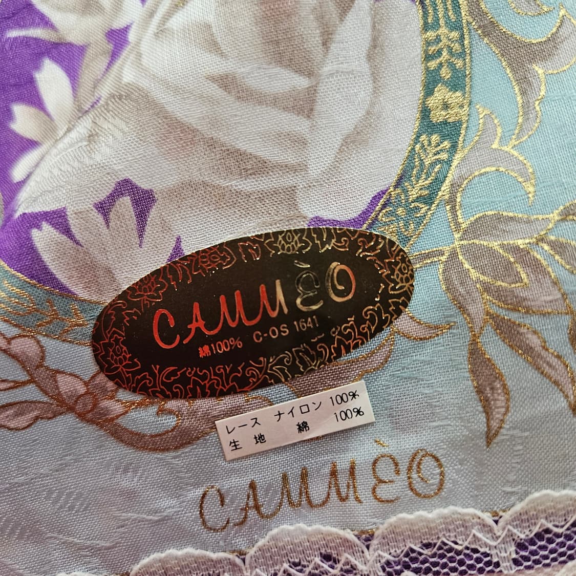 카메오(CAMEO) 레이스 프레임 플라워 스카프 상품이미지8