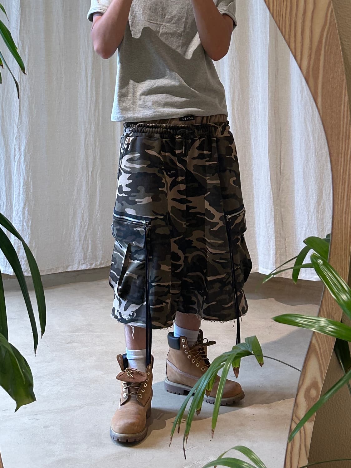 레씨토 레이어드 카모 버큐다 팬츠 상품이미지2