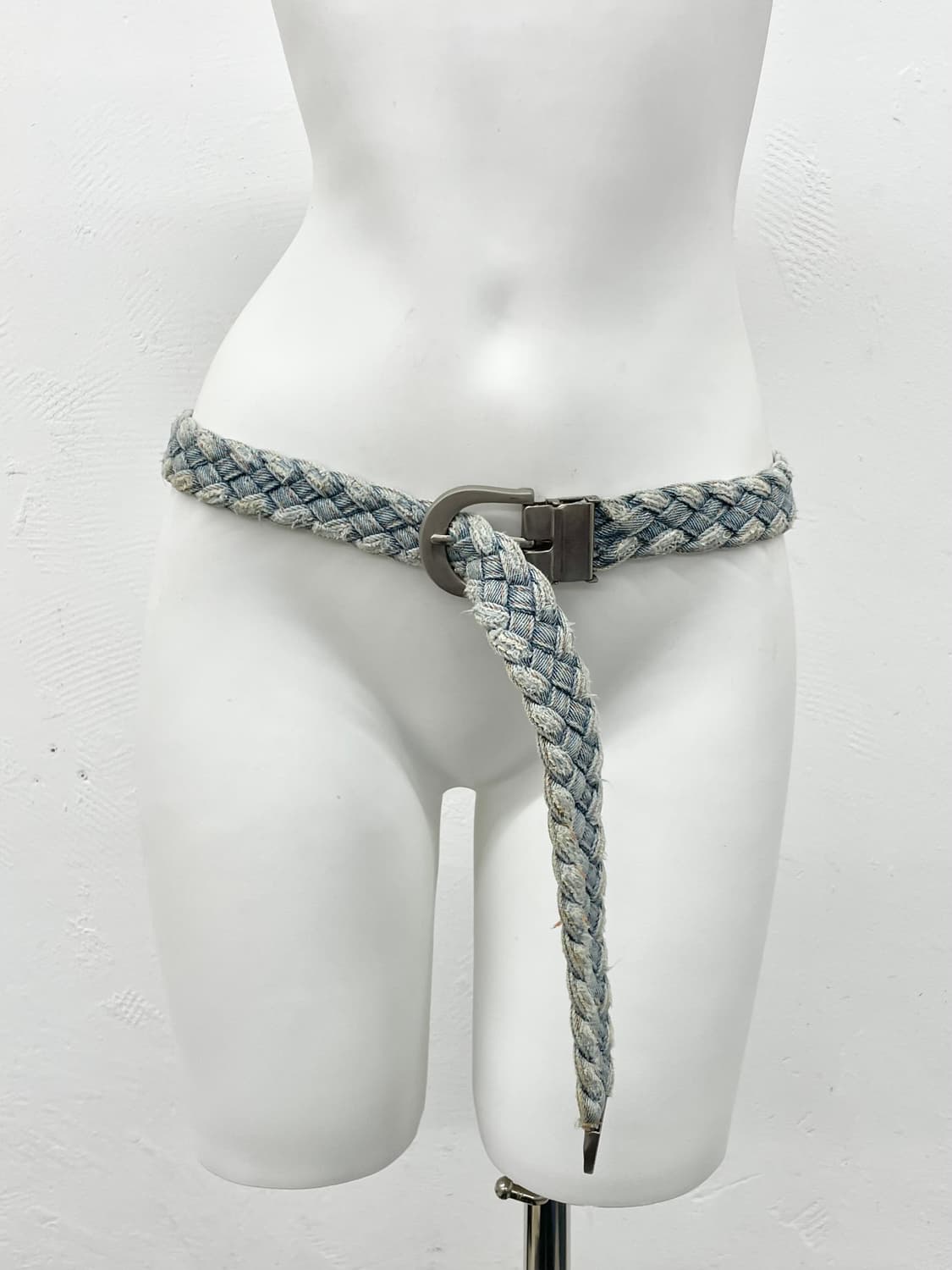 빈티지 데님 위빙 버클 벨트 상품이미지2