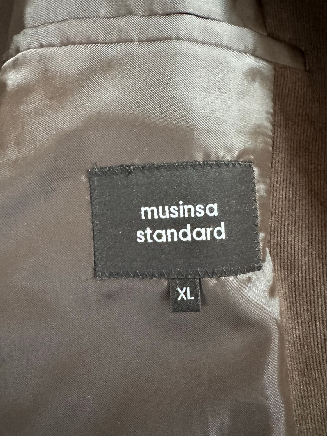 무신사스탠다드 코듀로이 블레이저 XL 브라운 상품이미지2