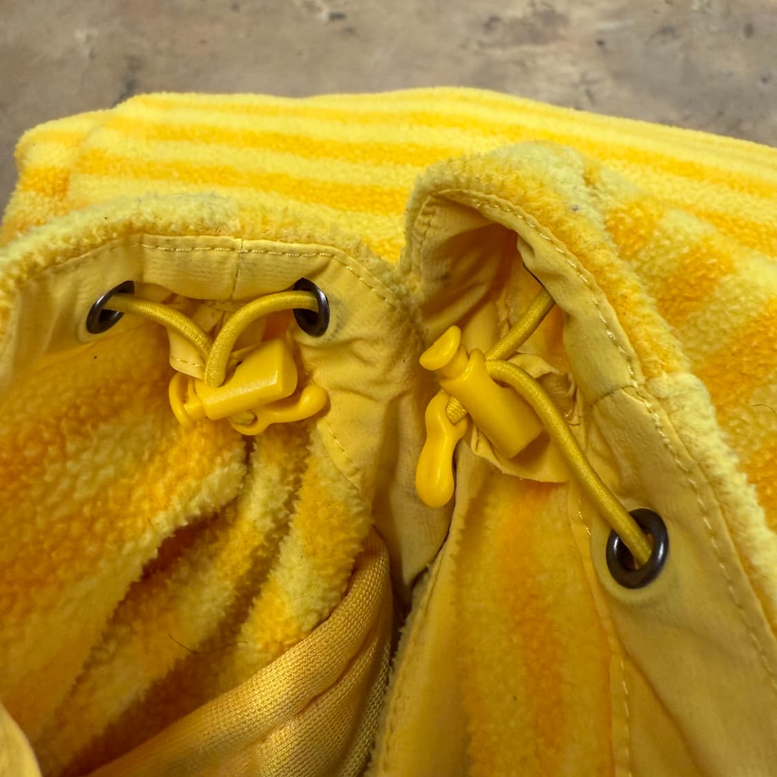 노스페이스 옐로우 스트라이프 후리스 상품이미지8