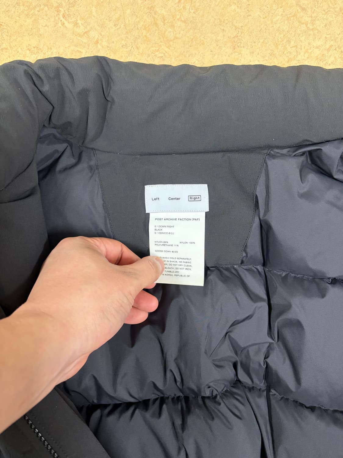 포스트아카이브팩션(PAF) 5.1 다운 L사이즈 상품이미지3