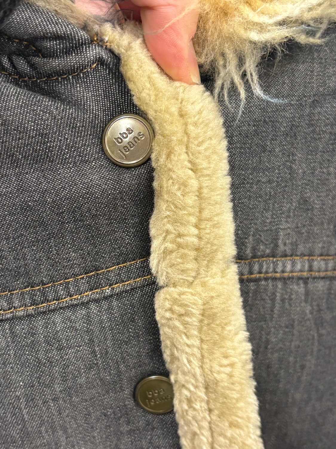 빈티지 코디세트) 빈티지 무스탕 퍼 자켓 겨울자켓 후드 퍼자켓 상품이미지9