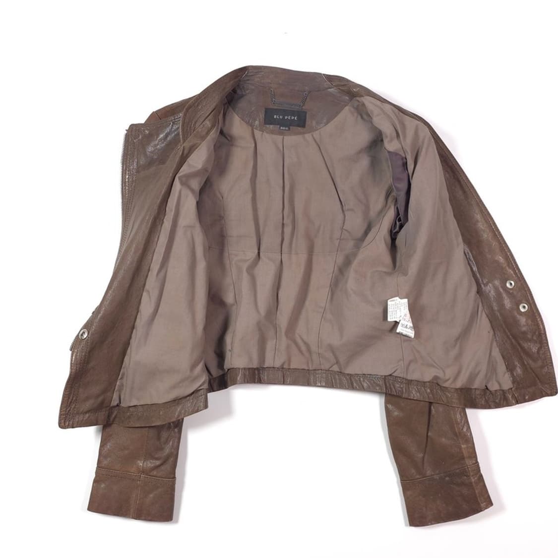 블루페페 천연 양가죽 램스킨 지퍼 디테일 자켓 상품이미지5