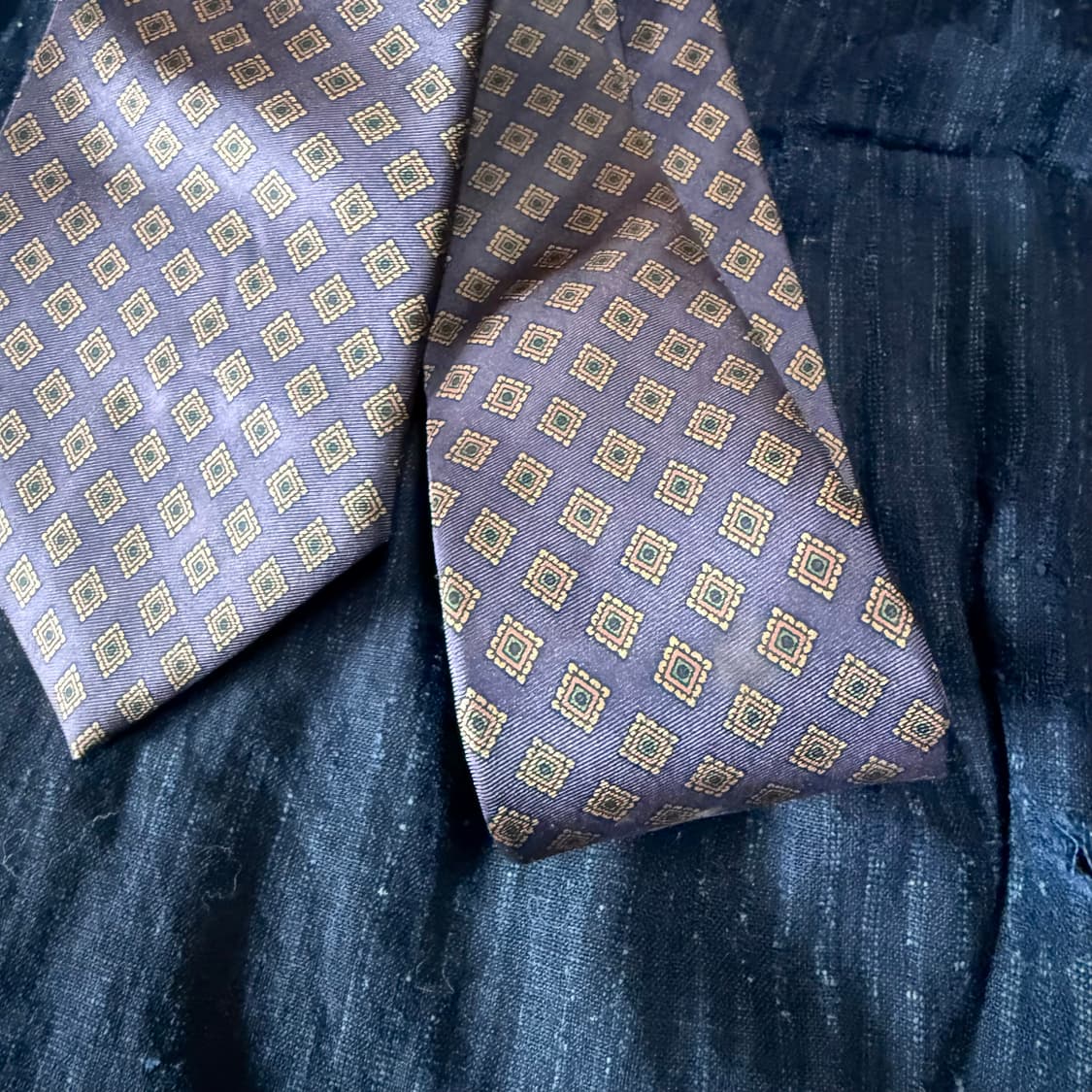 Reoverto Capucci 지오메트릭 패턴 실크타이 상품이미지3