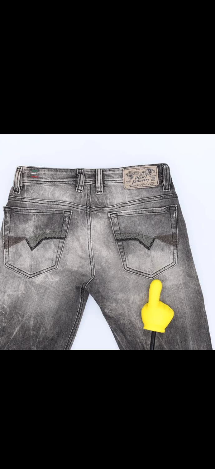 디젤 그레이워싱 데미지진 데님팬츠 1210H2 상품이미지3