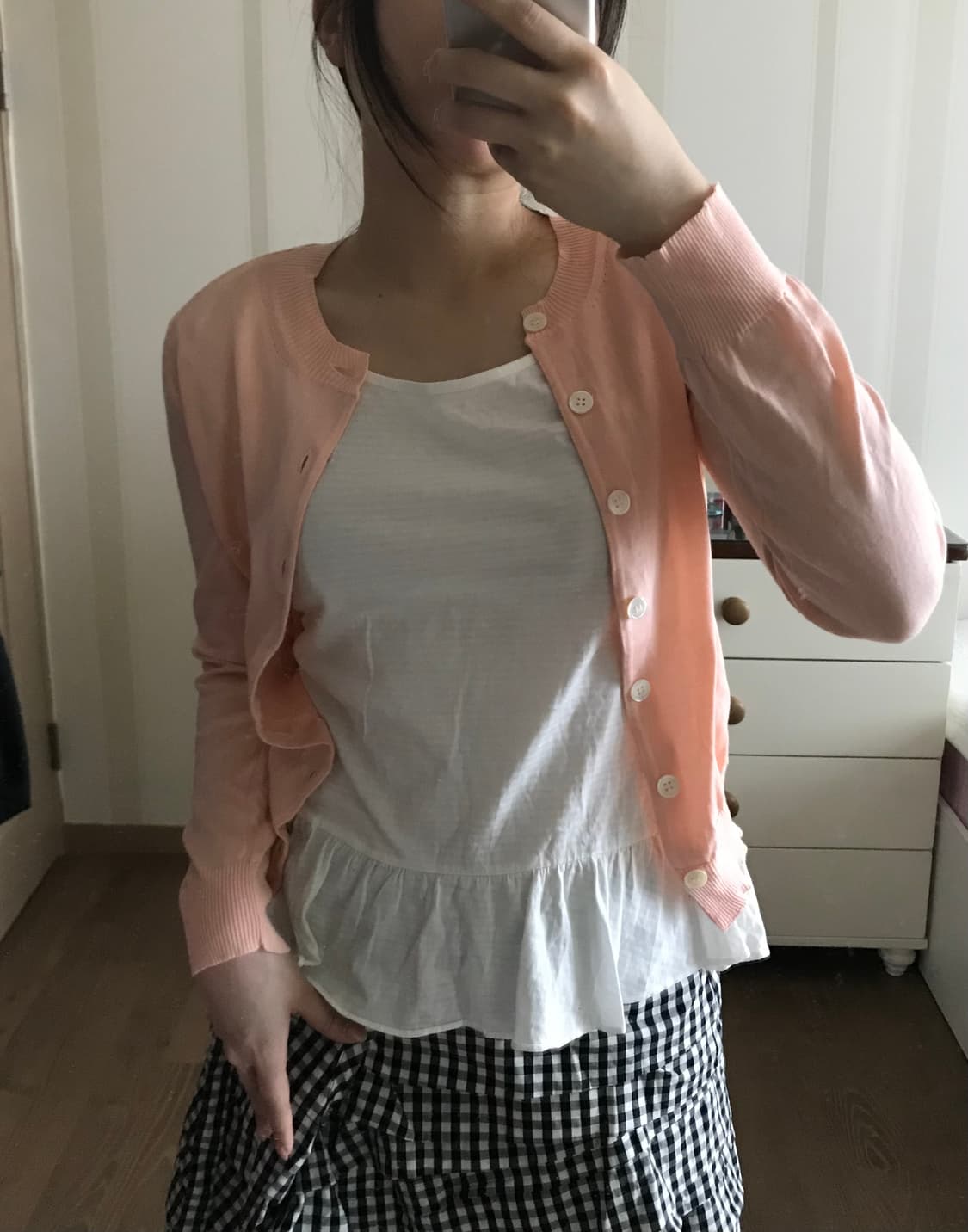 Comme des garcons tricot salmon cardigan 상품이미지6