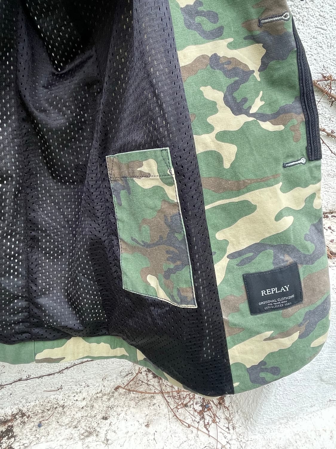 리플레이(replay)카무플라주 밀리터리 블레이져 상품이미지4