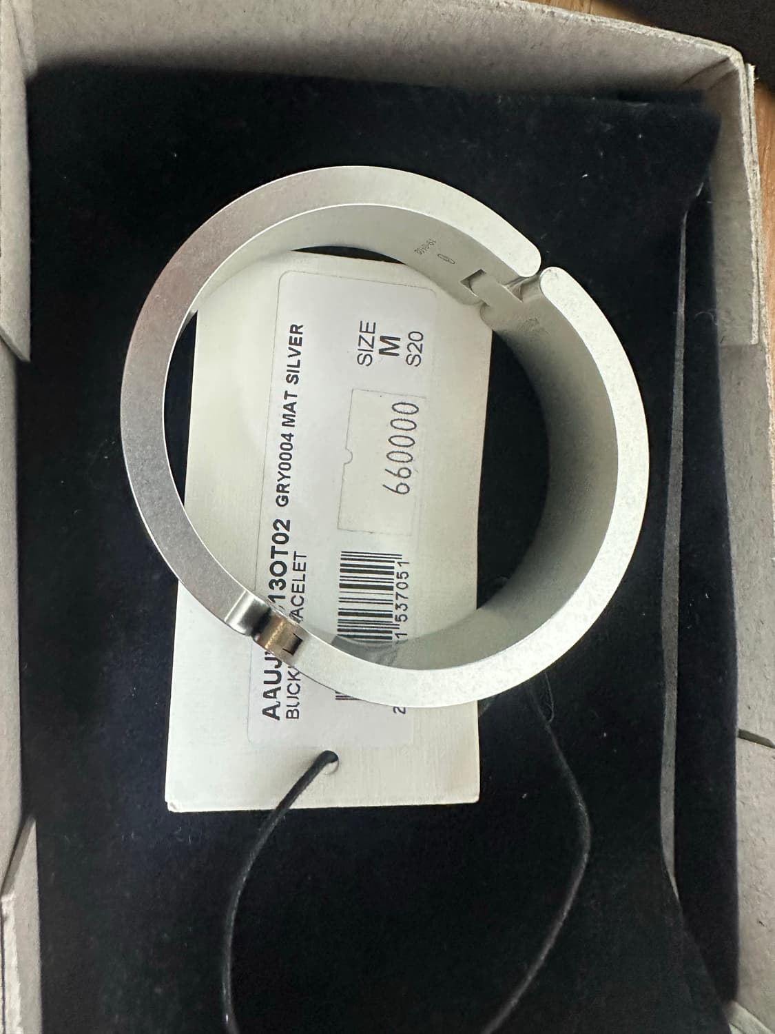 [M] ALYX 알릭스 롤러코스터 버클 팔찌 실버 상품이미지2