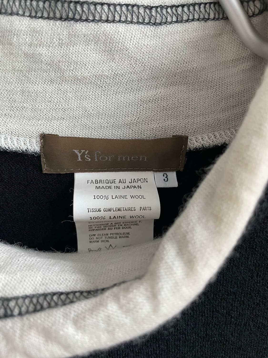 요지야마모토 Y’s for men 넥 스냅 니트 상품이미지5