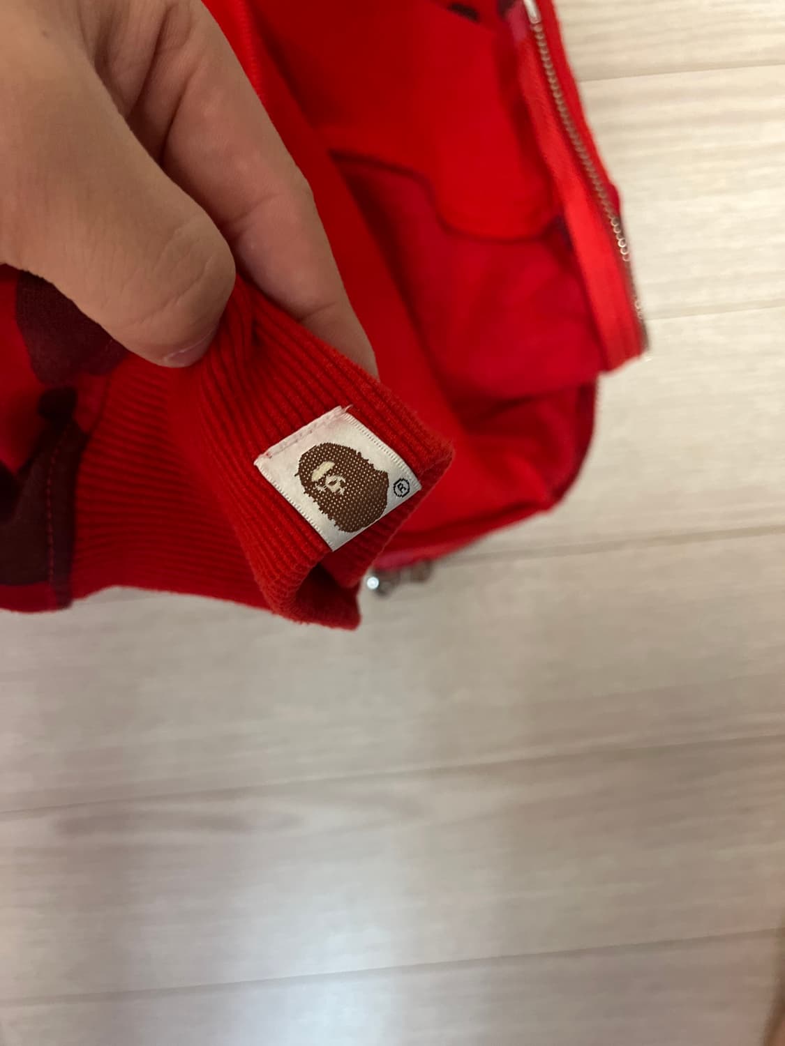 베이프 적계 후드집업 상품이미지3