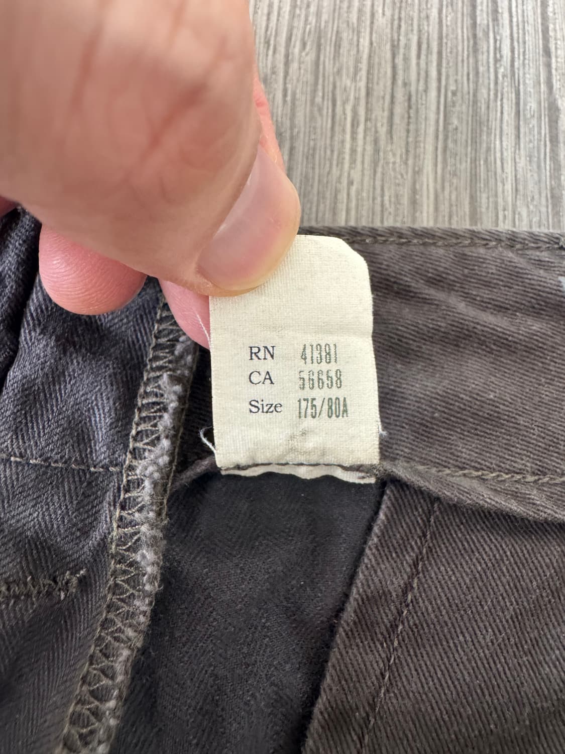 31/32 더블알엘 헤링본 필드 치노 남성 면바지 블랙 상품이미지4