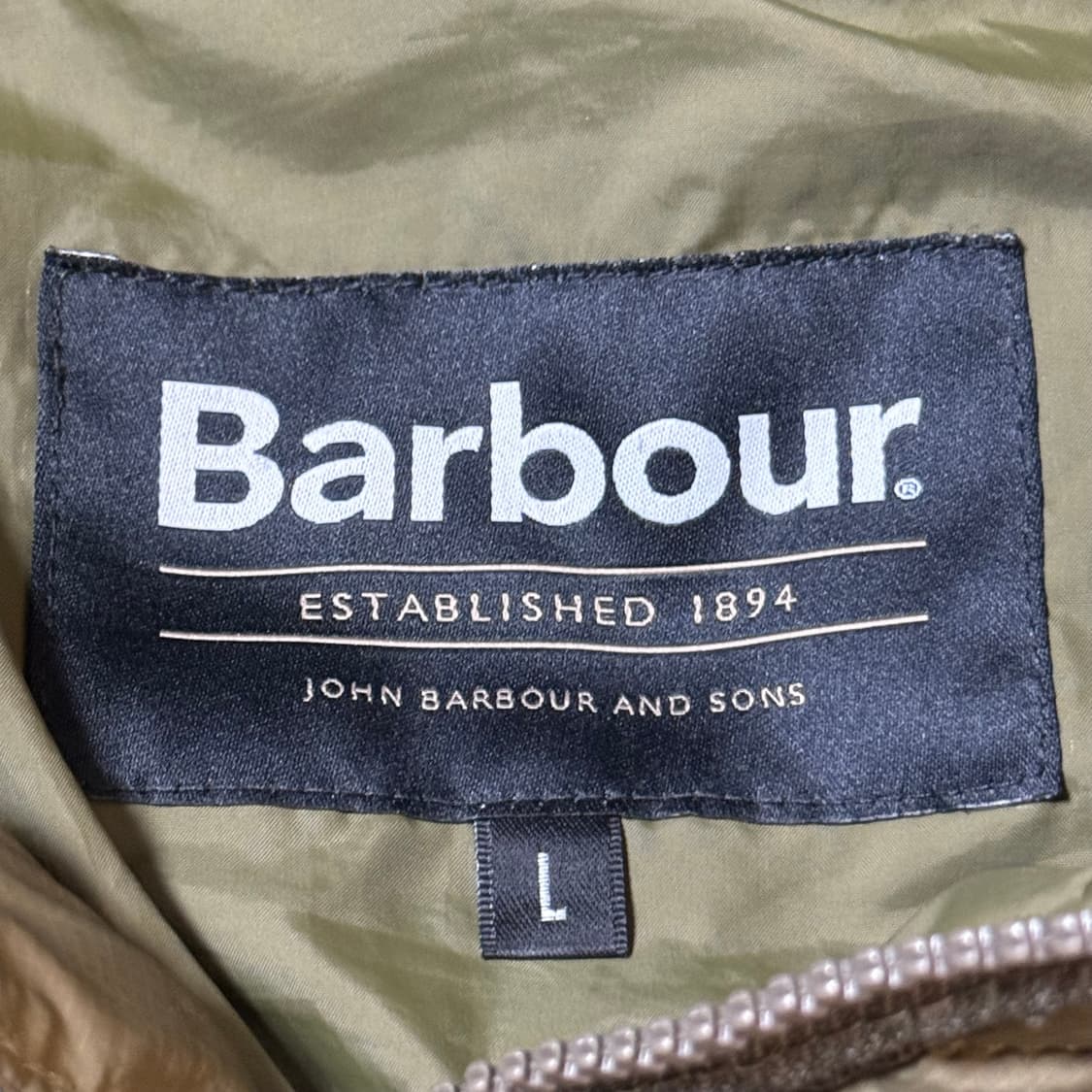 Barbour 바버 퀄팅 자켓 남성용 L 상품이미지8