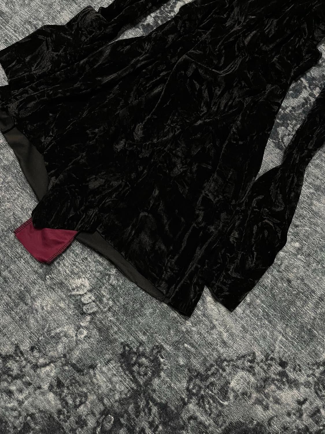 Midas 00s priest back cross velour cardi 상품이미지9