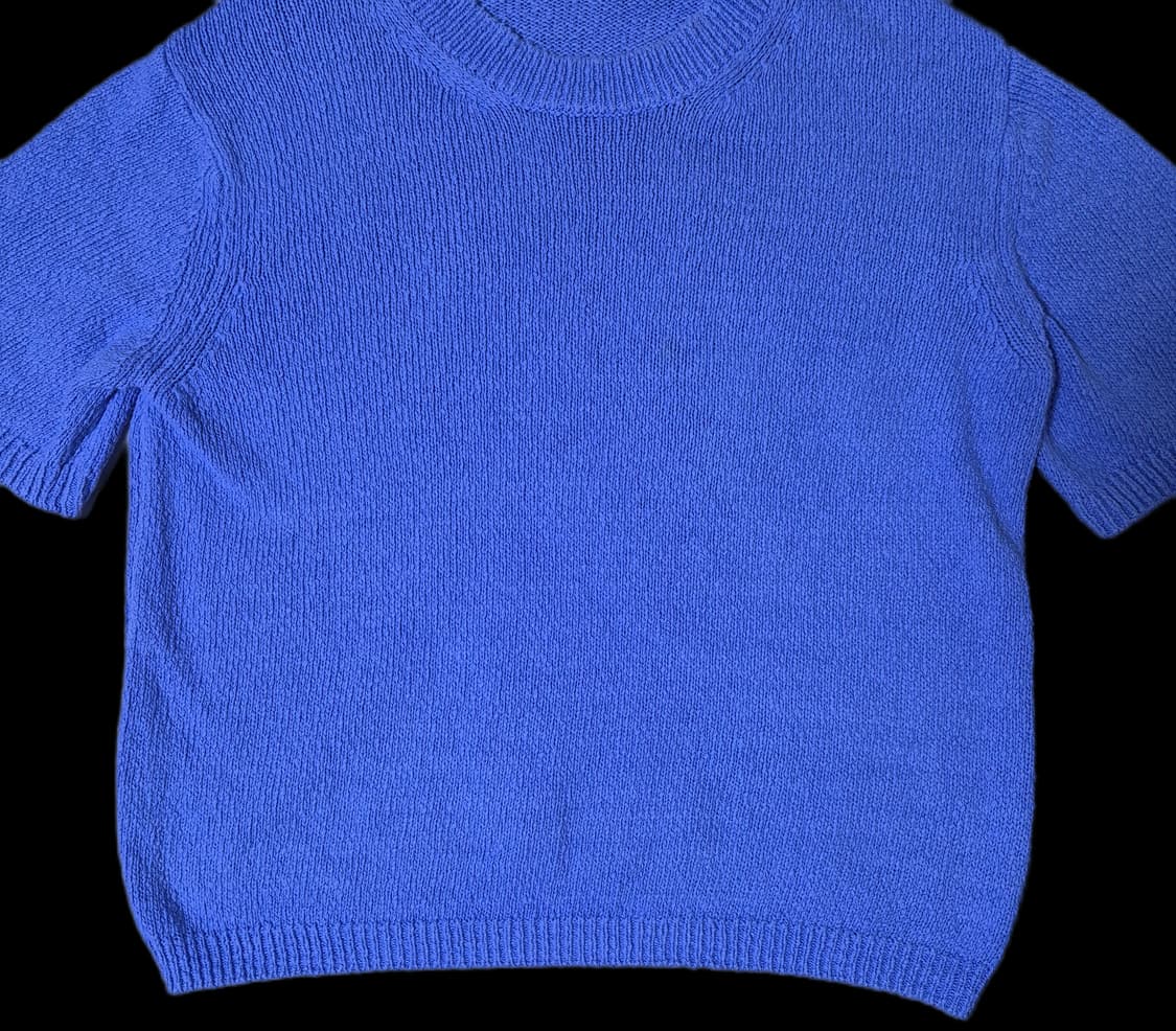 르바 Levar 반팔 부클 니트 바이올렛 상품이미지3