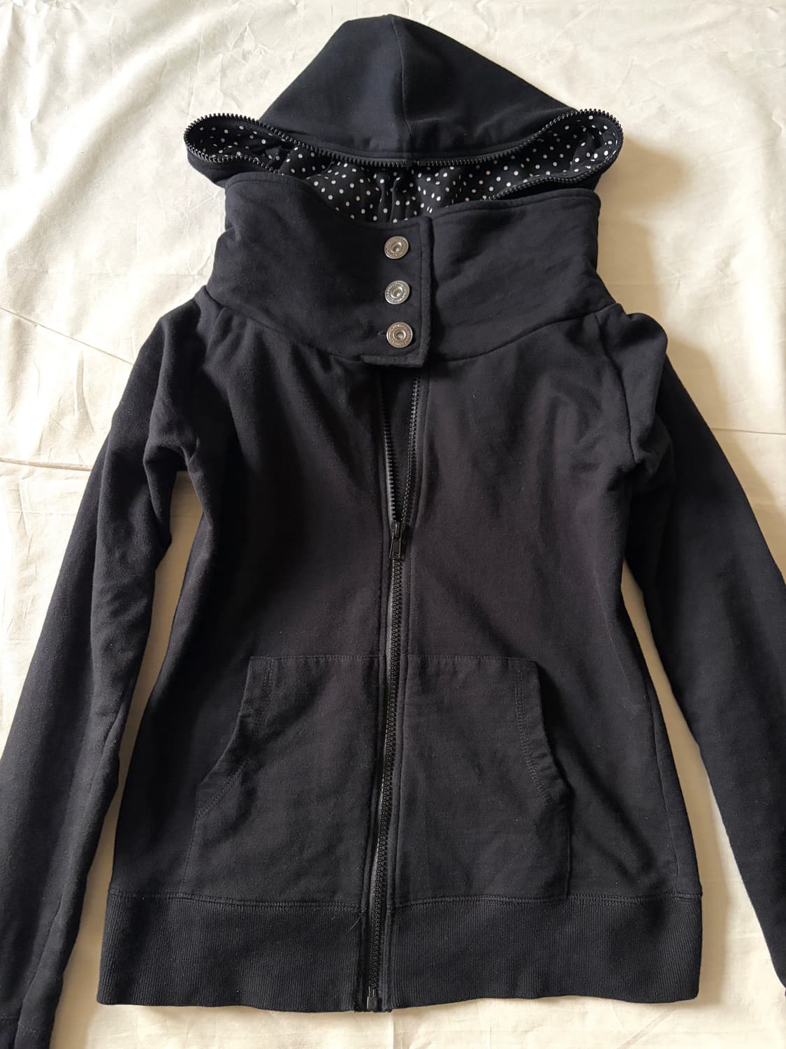 black high neck hoodie 상품이미지3