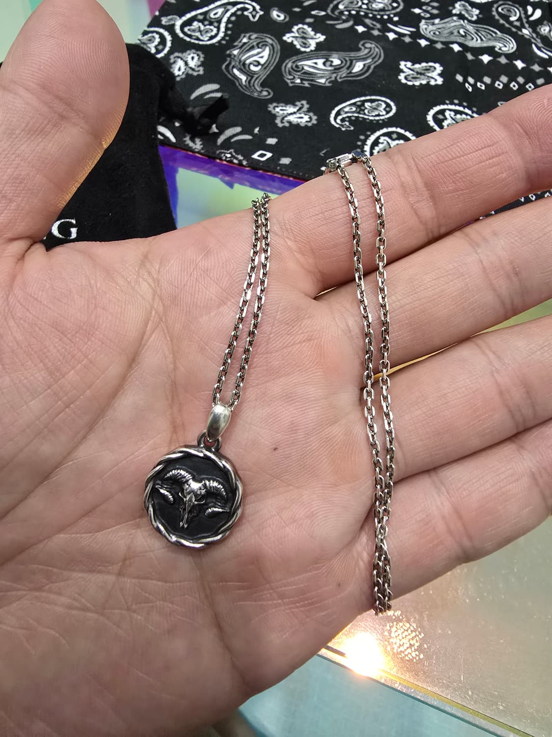 스팅925 램코인 은목걸이 상품이미지3