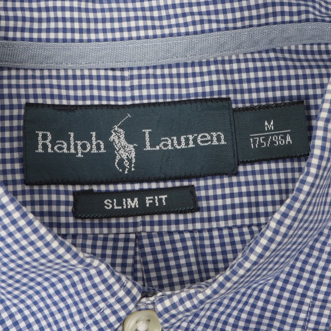 폴로 랄프로렌 블루 깅엄체크 코튼 셔츠 상품이미지8