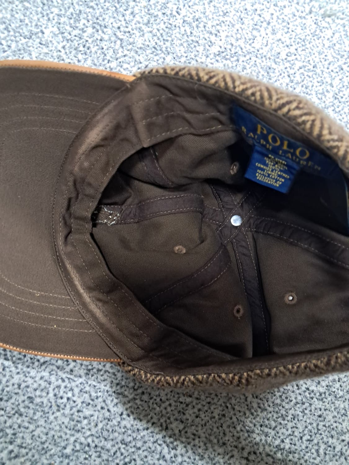 폴로랄프로렌90s울헤링본 볼캡 상품이미지3