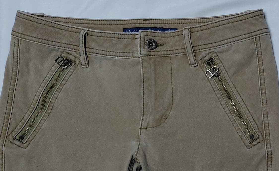 랄프로렌 우먼즈 지퍼 디테일 슬림 카고 팬츠 (사이즈 6 / 165) 상품이미지2