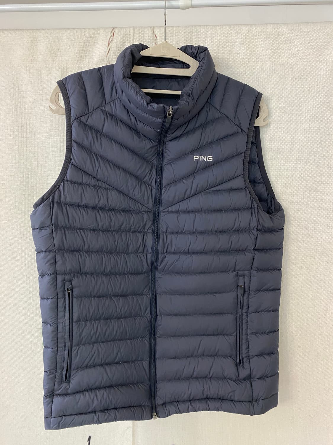95_PING 핑 경량 구스 패딩 조끼 네이비 상품이미지1