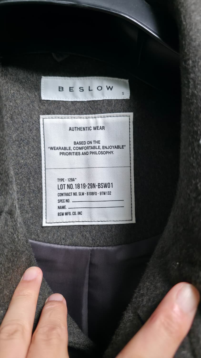 비슬로우 발마칸코트 다크올리브 S 팝니다 상품이미지2