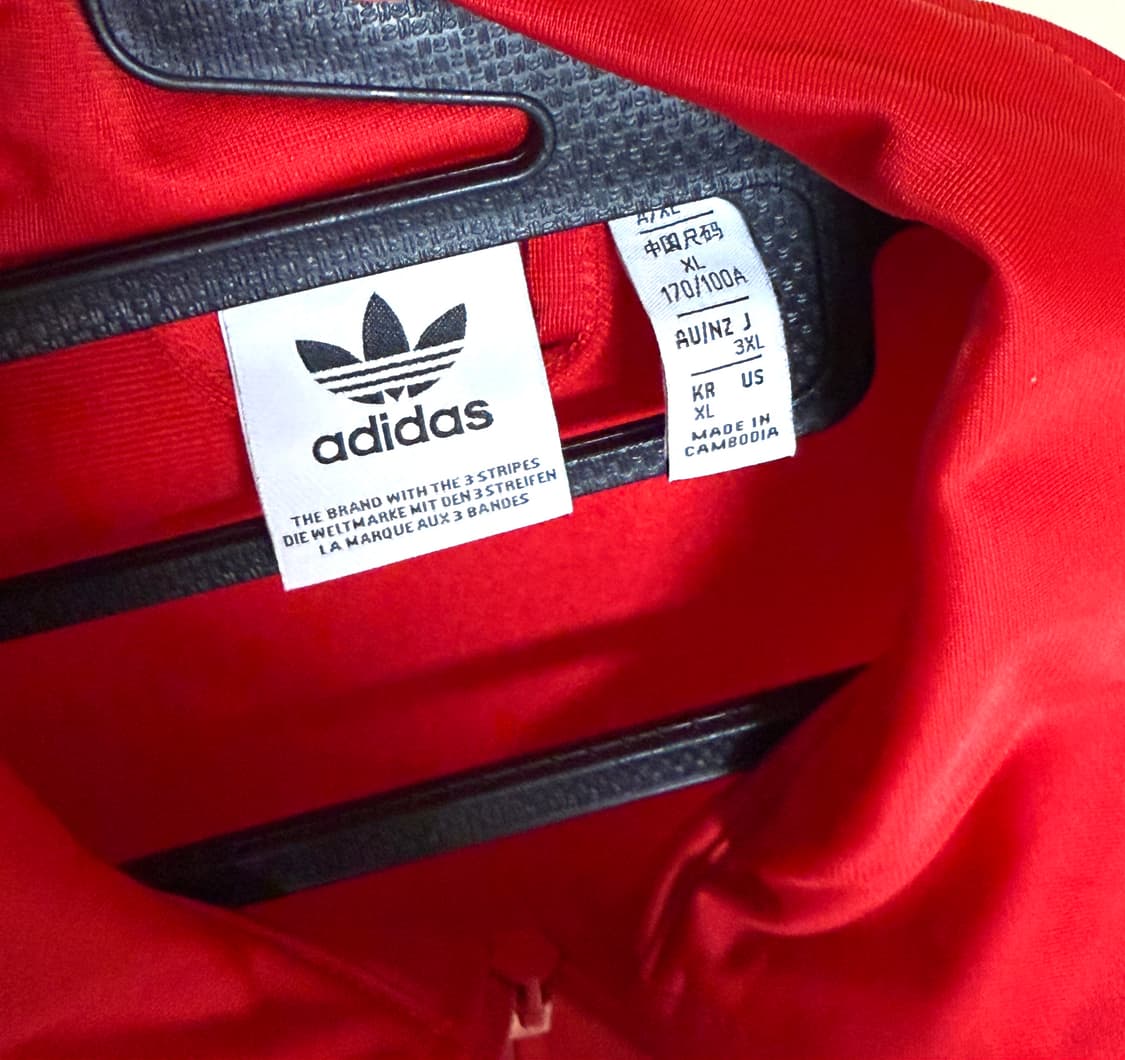 아디다스 firebird TT 트랙탑 레드 상품이미지3