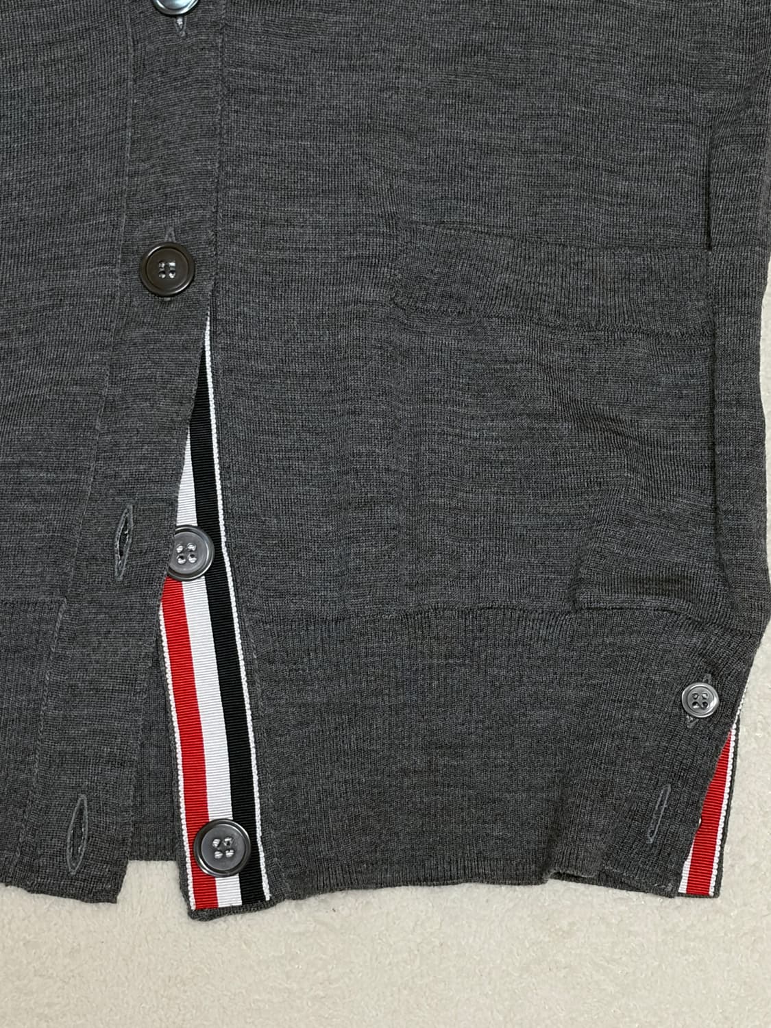 (최상,매장판) 톰브라운 여성 메리노울 가디건 38 톰브라운 가디건 38 상품이미지5