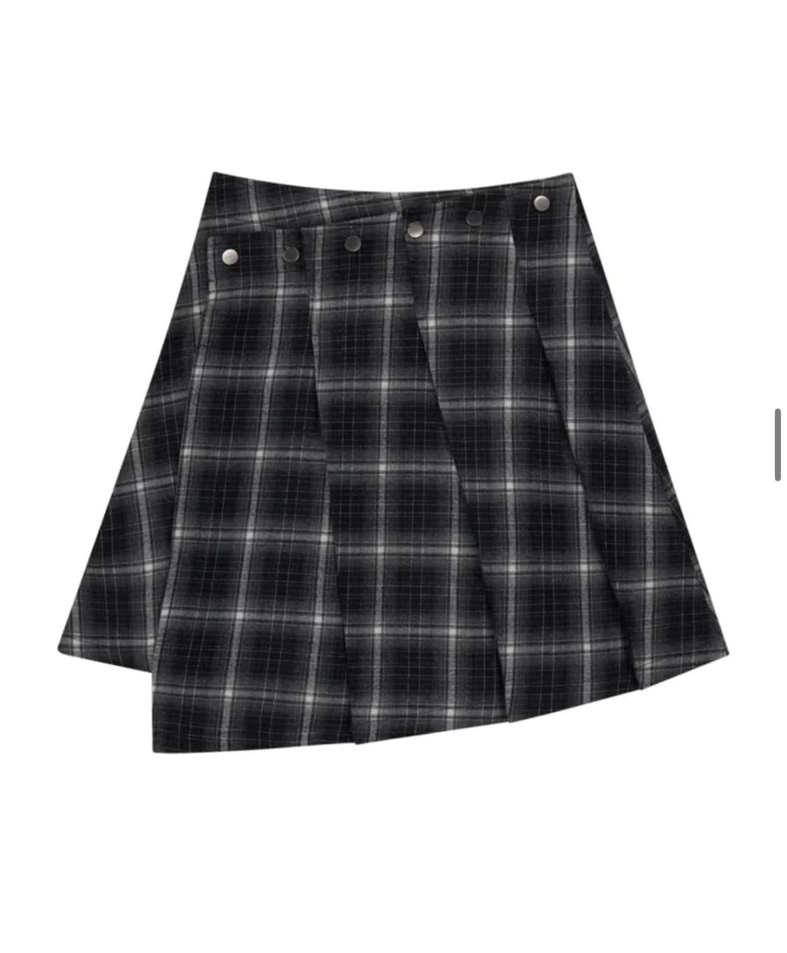 포르테나 체크스커트 SNAP WRAP CHECK PLEATS SKIRT 상품이미지2