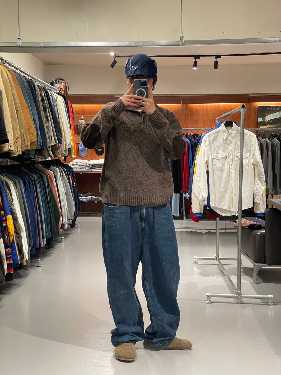 CHAPS 울 니트 반집업   상품이미지3