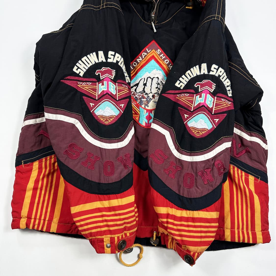 JPN 재팬빈티지 쇼와 스포츠 자수 아노락 점퍼 2XL 상품이미지5