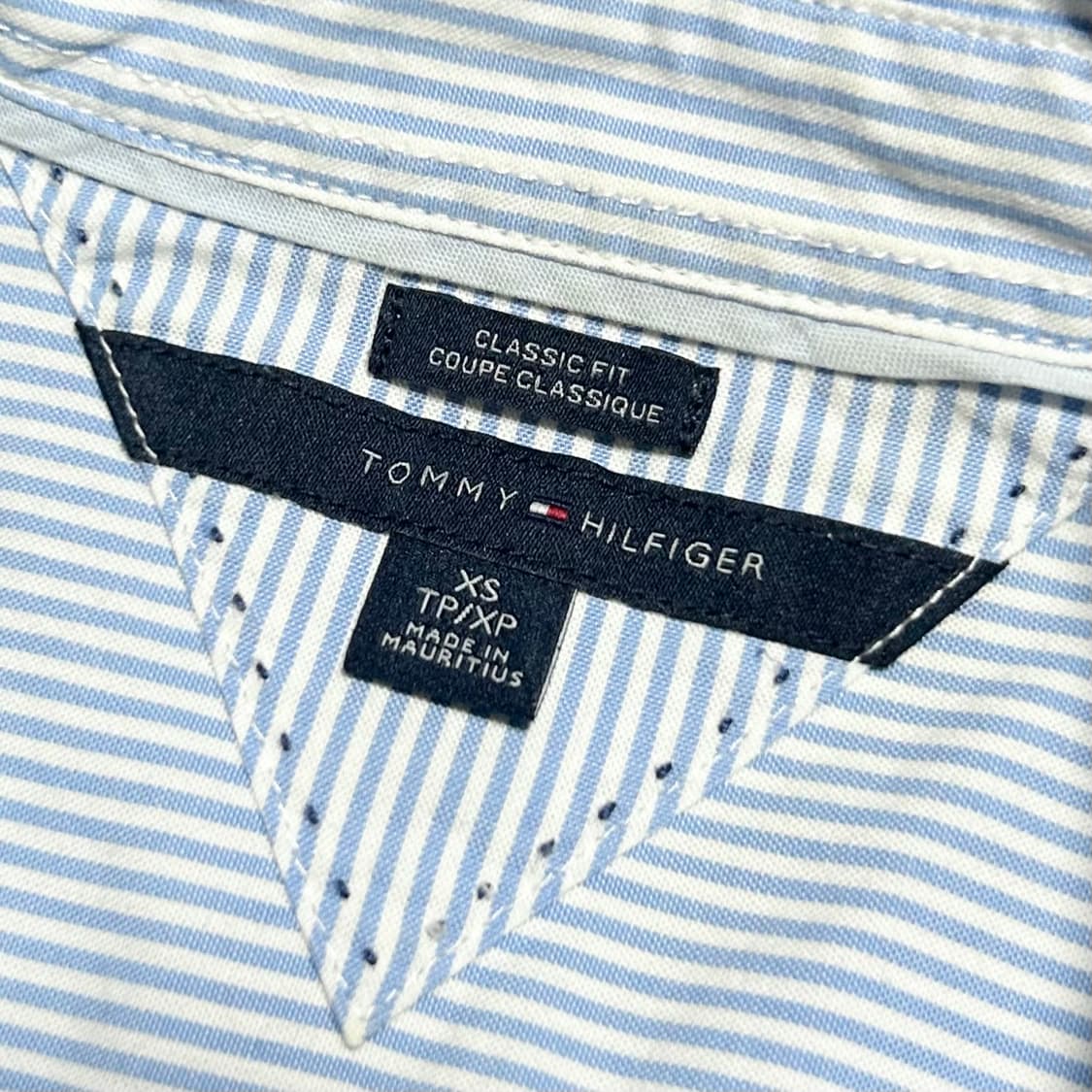 [S] Tommy 타미힐피거 우먼즈 클래식핏 스트라이프 셔츠 상품이미지5