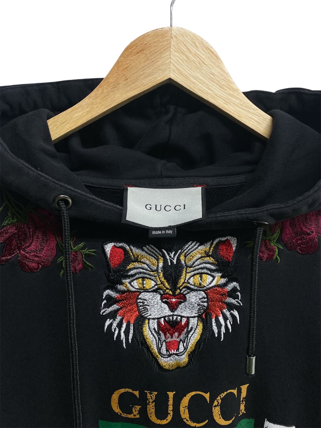 구찌 Gucci 자수 후드 스웨트셔츠 M 상품이미지4